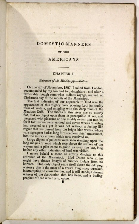 Domestic Manners of the AmericansMrs Trollope - Fourth Edition Complete in one volume 1832