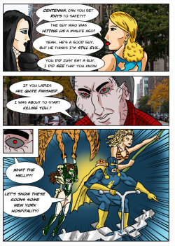 Kate Five Vs Symbiote Comic Page 188 By Cyberkitten01 The Odds To The Rescue!  Centennia,