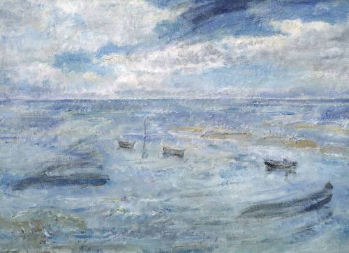 Ethel Walker (Scottish, 1861 - 1951): Seascape: autumn morning (c. 1935) (via Tate)