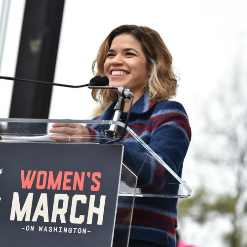 thefashioncomplex:America Ferrera onstage at the Women’s March on Washington on January 21, 2017