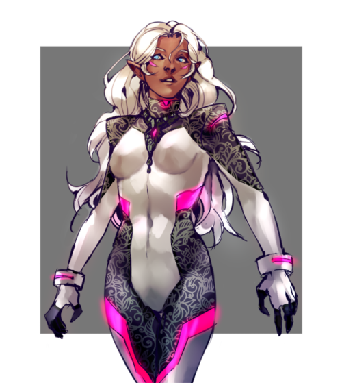 iacediai: another old sketch i forgot about.it’s..au allura idk.