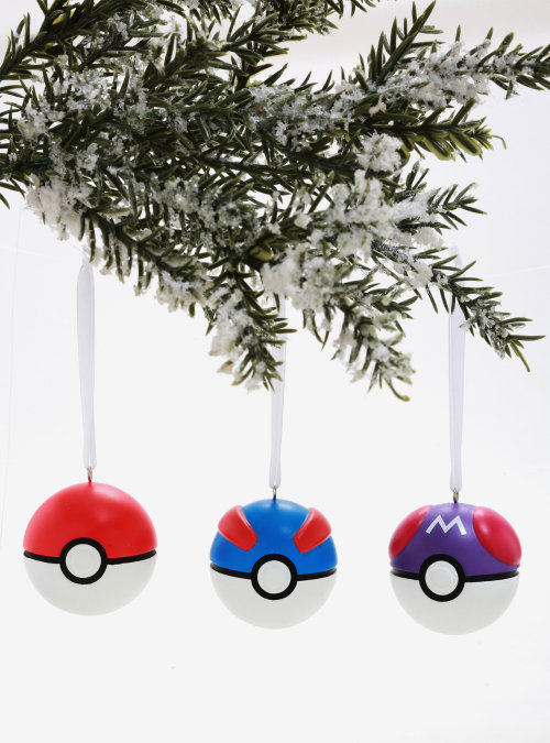 Pokeball Christmas Tree Ornaments