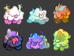 tantum-tenebris:colorful fluffies