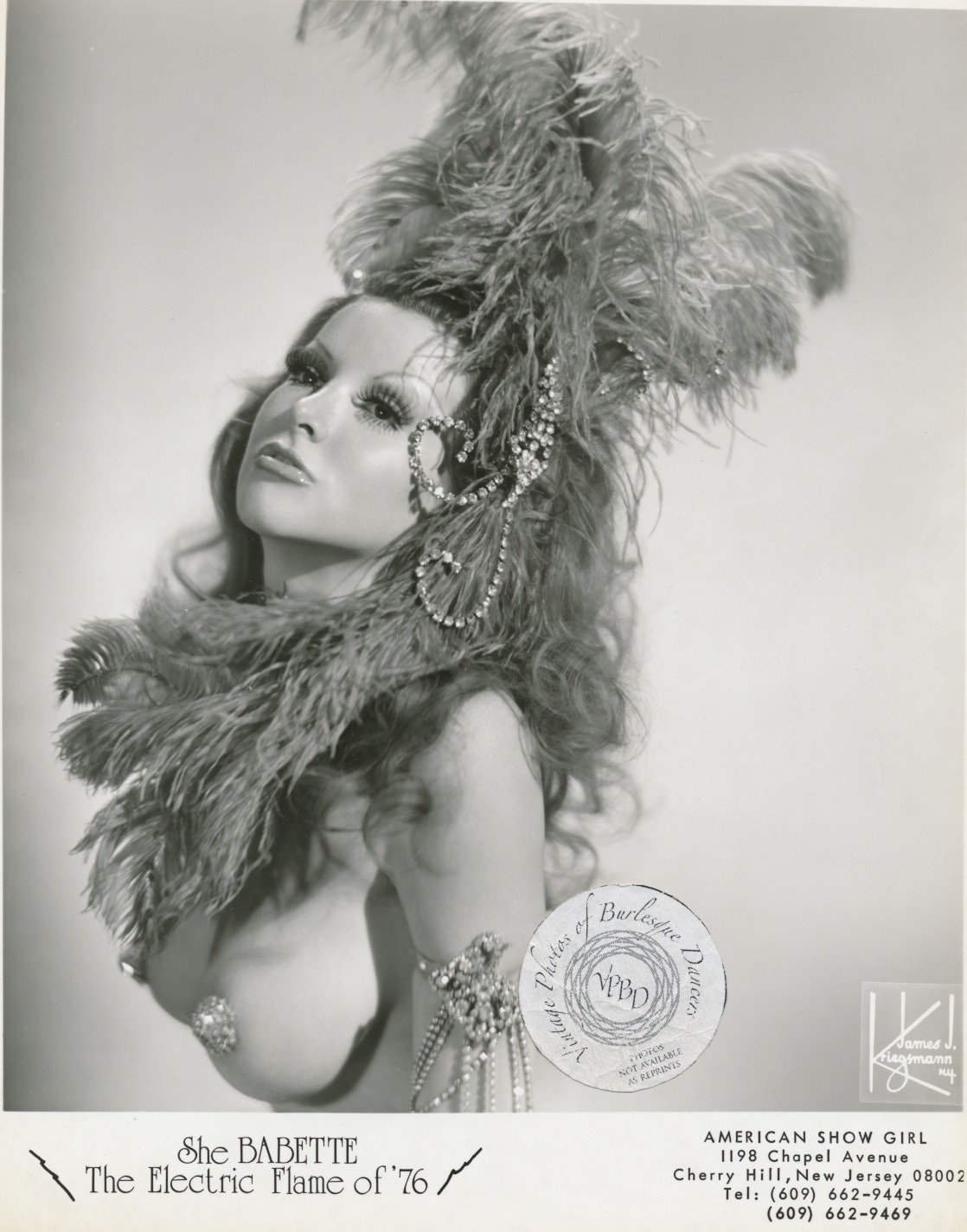 burlyqnell:  She Babette - The Electric Flame of ‘76: vintage 8x10 photo 