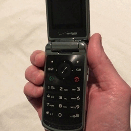 For no reason in particular, here’s a gif of my old flip phone.
