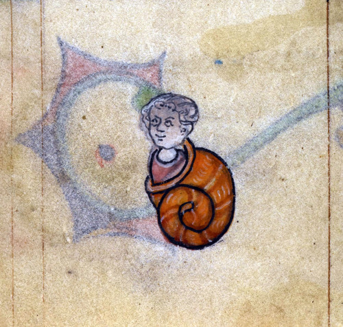 snailman‘The Maastricht Hours’, Liège 14th centuryBritish Library, Stowe 17, fol. 8r