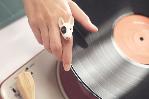 lesstalkmoreillustration: Handmade Enamel Animal Rings by Goodafternine On Etsy   *More Things & Stuff    