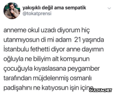 yakışıklı değil ama...