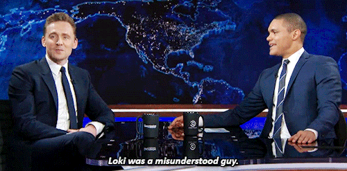 the-haven-of-fiction: fromhiddleswithlove: Tom defending Loki part 589 Look at this sweet possum def