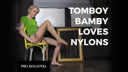 Porn photo Premiere, Bamby loves nylons! Only on my