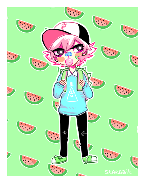 starbbit:jumped in on the fashion au too. also crave watermelon lmao