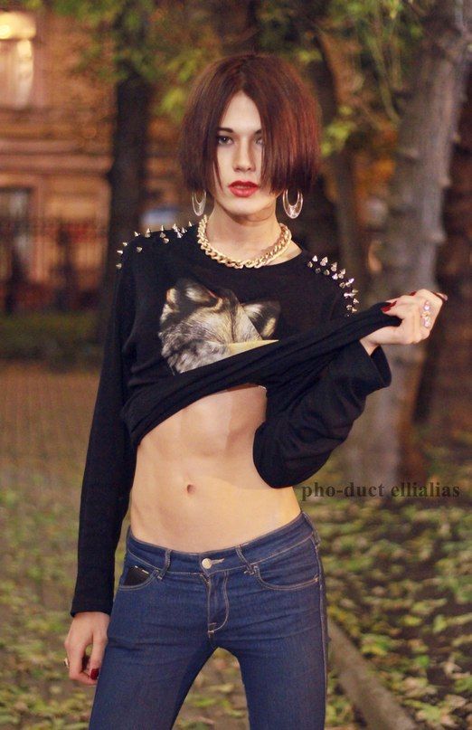 tgirlfantasy:  Mishel Mood is an Androgynous male. He lives in Moscow, Russia. He