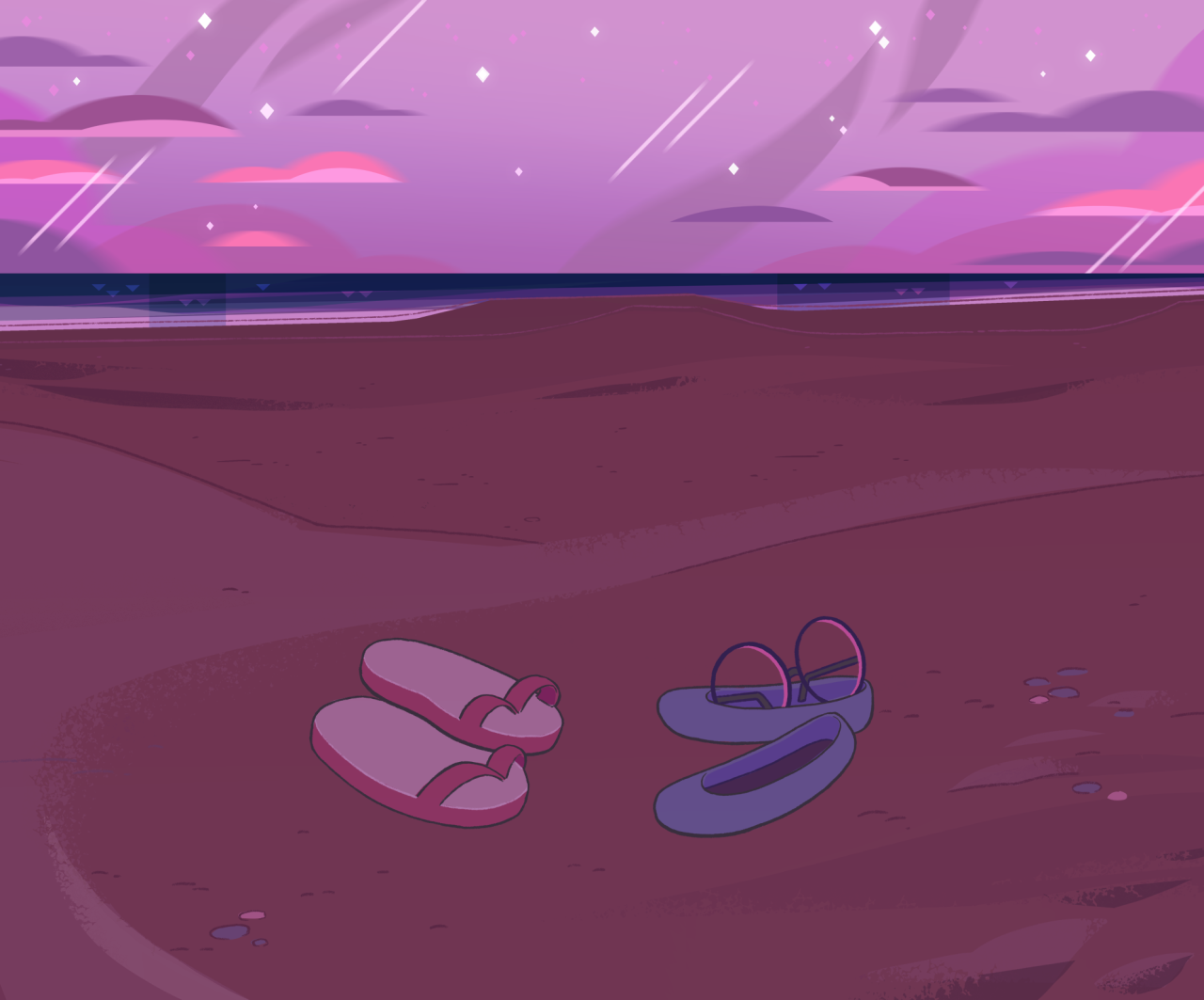 A selection of Backgrounds from the Steven Universe episode: Alone TogetherArt Direction: