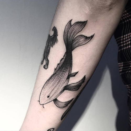 sixpenceee: Blackwork Tattoos Tattoos by Parvick Faramarz who infuses a distinctive edgy style int