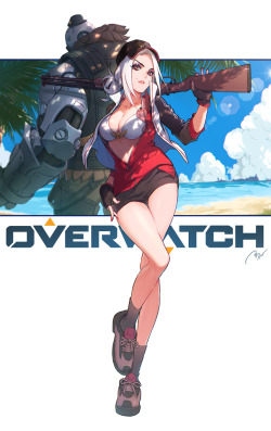 a-titty-ninja:  「Overwatch-ASHE-」 by