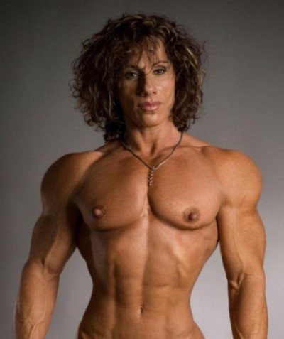 zimbo4444:  ..Annie Rivieccio..big sexy pecs and biceps.. 💪🏼👩🏻👍🏼