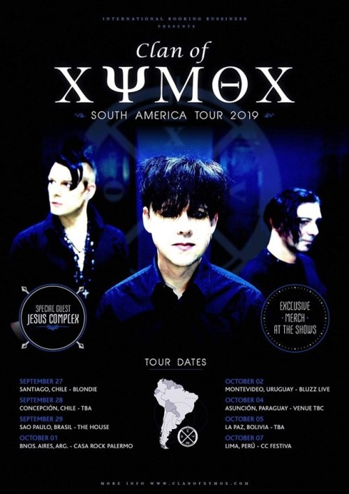 latinxgoticx:South American followers:Clan of Xymox is going to be touring your continent soon