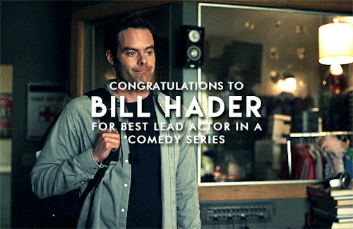 barrys-berkman:Congrats to Bill Hader for winning an Emmy for Best Lead Actor in a Comedy Series!