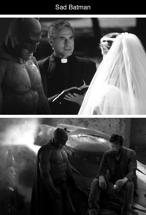 tastefullyoffensive:  Ben Affleck is Sad Batman [theverge/via]Previously: Other Celebrities as Batman