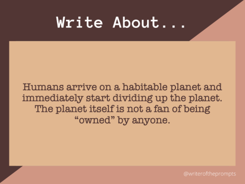 Humans arrive on a habitable planet and immediately start dividing up the planet. The planet itself 