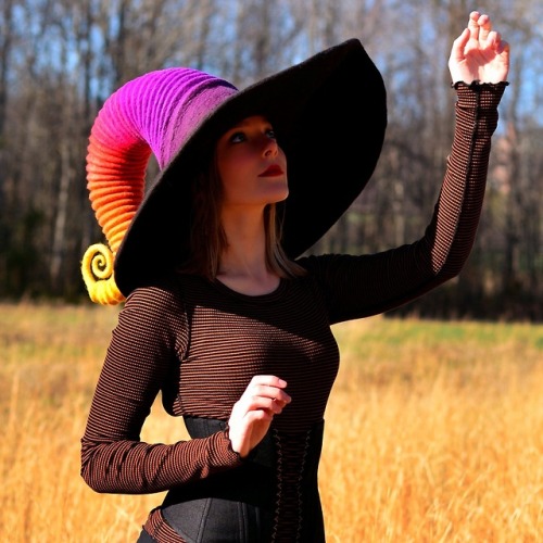 systlin: thebibliosphere: narpas: sogeeky: sosuperawesome: Felt Witch Hats Felt Wicked Art on Etsy S