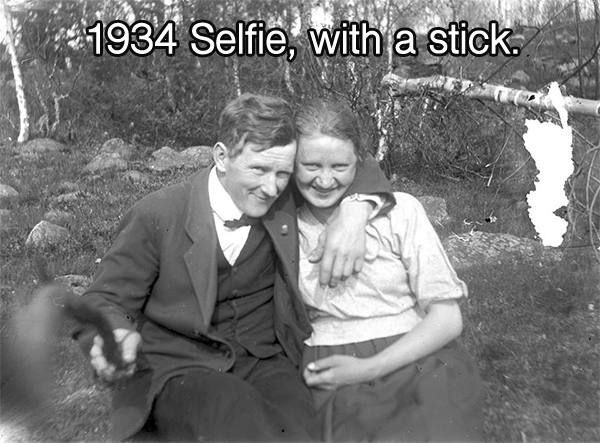 En mis tiempos…Selfies con palos