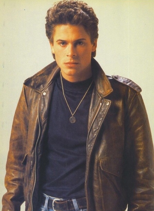 80s Enthusiast — Rob Lowe wearing a jacket post