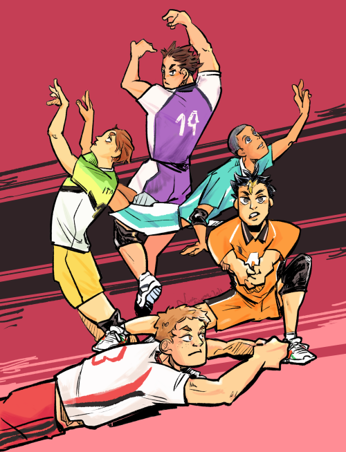 Day 6: Liberos (made this for yaku week on twitter)Really had fun with the poses!