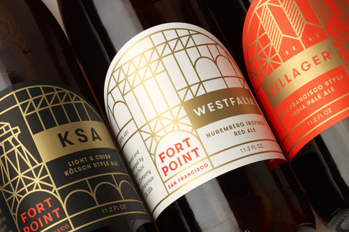 Beautiful modular brand identity for a brewery located in San Francisco by Manual.