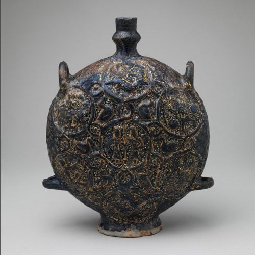 Flask with Zodiac medallions, Iran, KashanThe Metropolitan Museum of ArtThis vessel takes the form o