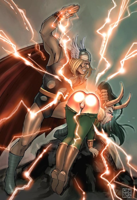 girlactingcoy:  Hehehe. I love Thor…