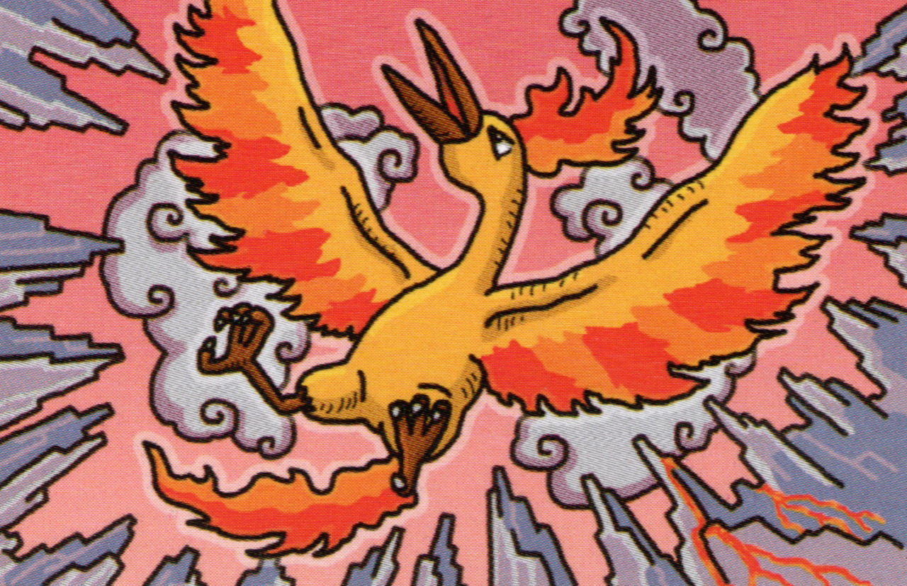 moltres and dwebble (pokemon and 1 more) drawn by kawaguchi_youhei