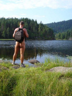 campingmen:  Men enjoying nature the way it should be. http://campingmen.tumblr.com/ 