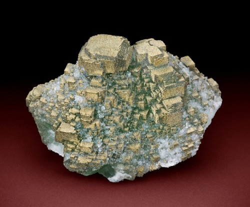 ifuckingloveminerals: Fluorite, PyriteChina When I was a kid I would’ve chosen somewhere in th