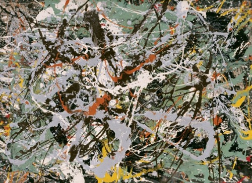 artist-pollock:Untitled (Green Silver), 1949, Jackson Pollock