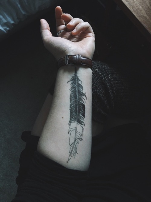 I&rsquo;ve been working on the design for my quill tattoo. It has two parts (one on the other arm) b