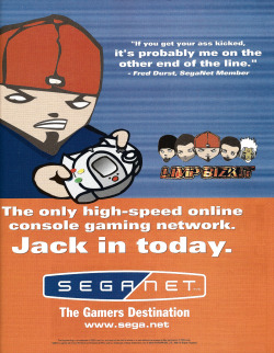 y2kaestheticinstitute:  As a part of their media blitz surrounding the release of the Dreamcast, Sega partnered with Limp Bizkit in 2000 to serve as one of the tour sponsors. “Those who attended the shows had the opportunity to face off against a musician