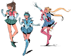 galactickohipot:Sailor senshi sketches I