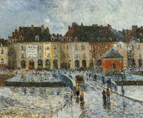 Le Port de la Poissonerie, Dieppe -  Gustave LoiseauFrench  1865-1935