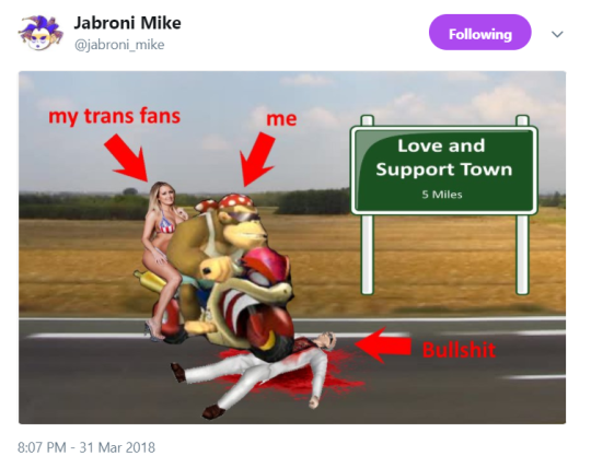 noodle:  noodle: i cant stop thinking about this tweet i saw yesterday from jabroni mike 