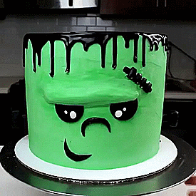 Porn holo-ween:Frankenstein Cake 💚 photos
