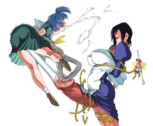 daily-hentai: This picture is equal parts hot and hilarious to me.(xpost r/extremefutanari)da