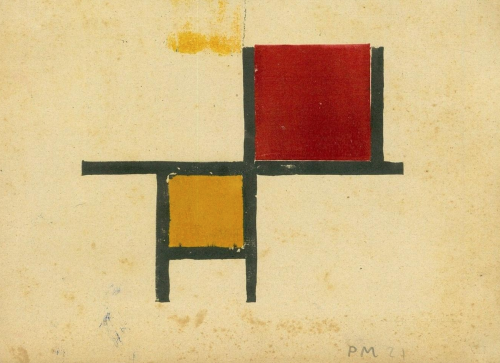 Piet Mondrian Woodcuts, 1921.(via worthpoint.com)