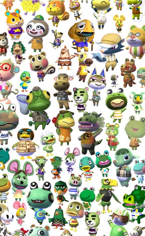 mayor-essy:   Yay I re-made the rainbow of villagers and this time ALL OF THEM are