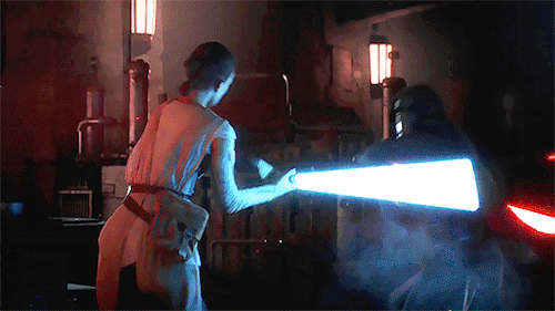 adamblessdriver:Rey vs Kylo Ren scene in the new trailer of Star Wars Battlefront II (2017)