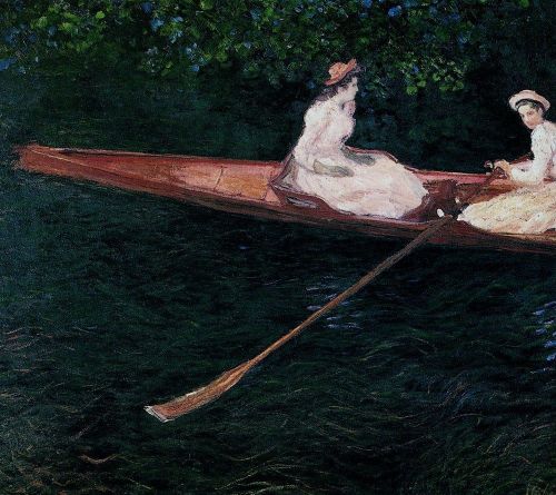 malinconie: Claude Monet, Boating on the River Epte, 1890
