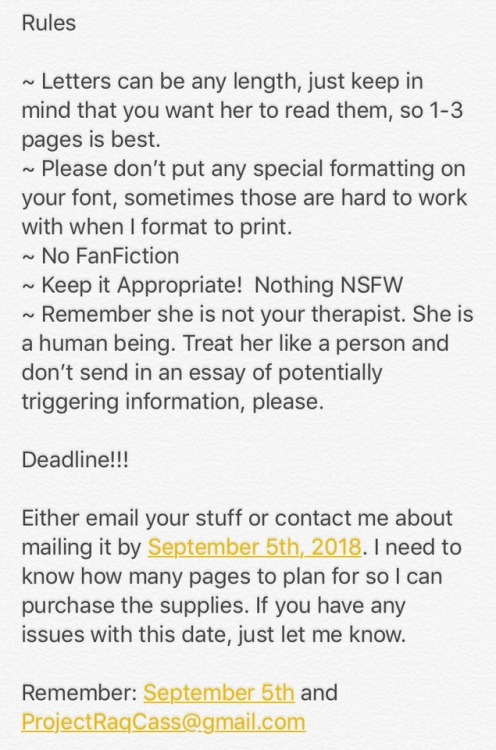 hecateandhoney: I’m putting together a fan book for Raquel Cassidy!! Please spread the word an