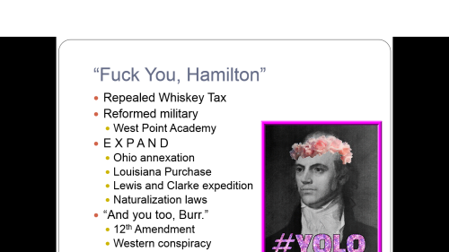 friendlybomber:so i had to do a report on thomas jefferson in ap gov and i did not take it seriously