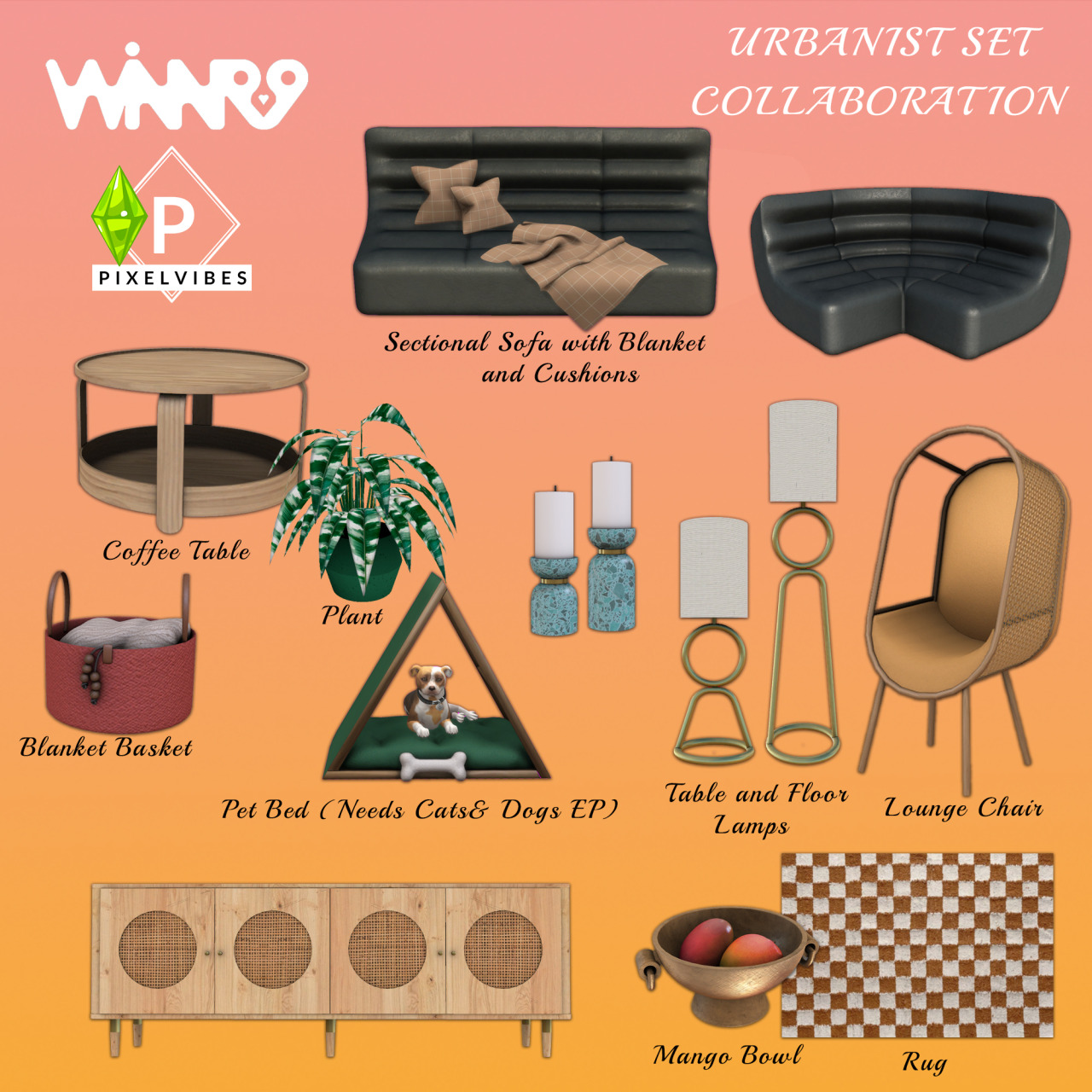 Hi everyone,
Today we present you a small collaboration between me and Winner9 in urbanism style. Here you can find in total 16 objects. Have fun!
Links are below
Winner9 HERE
Pixelvibes HERE