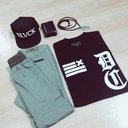 Outfitgrid, Dapper Black Label jogger Dxpe Chef Tee &amp; Blvck Scvle snapback #jogger #dapper #blac